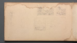 Skizzenbuch, Seite 39: Maine Landschaftsvignetten von Sanford Robinson Gifford