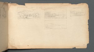 Skizzenbuch, Seite 40: Landschaft in Maine von Sanford Robinson Gifford
