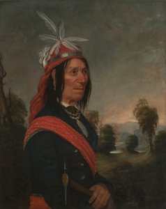 Porträt von Ossahinta, Häuptling der Onondaga-Nation von Sanford Thayer