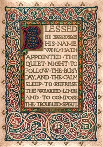 Illuminierte Handschrift zur Illustration von Walter Scotts Der Talisman, ca. 1830 von Sangorski and Sutcliffe