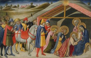 Die Anbetung der Könige, ca. 1470 von Sano di Pietro