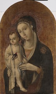 Madonna mit Kind von Sano di also Ansano di Pietro di Mencio Pietro