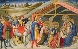 Die Anbetung der Könige, ca. 1470 von Sano di also Ansano di Pietro di Mencio Pietro