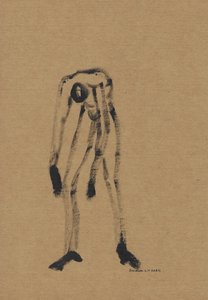Gebogene Dunkle Figur