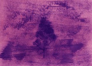 Träumerische violette Landschaft von Santhosh ch
