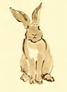 Sanfter Sepia-Hase von Santhosh ch