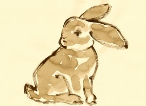 Sanfter Sepia-Hase von Santhosh ch