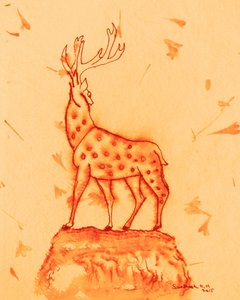 Majestätischer gefleckter Hirsch