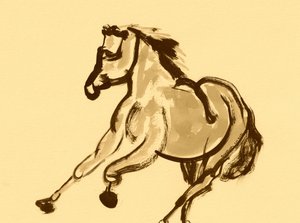 Lebhafter Pferdegalopp von Santhosh ch
