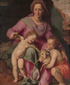 Madonna mit Kind und dem kleinen Johannes dem Täufer, frühe 1570er von Santi di Tito