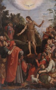 Johannes der Täufer predigt in der Wildnis
