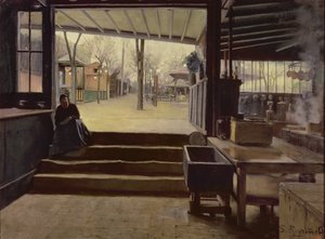 Die Küche oder das Labor des Moulin de la Galette, Paris von Santiago Rusinol i Prats