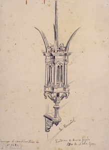 Kopie einer Schmiedeeisenlampe von Nicolas Grosso von Santiago Rusiñol
