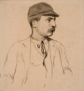 Porträt von Genís Muntaner von Santiago Rusiñol