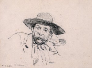 Studie eines Männerkopfes von Santiago Rusiñol