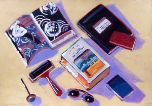 Roller und Sonnenbrille von Sara Hayward