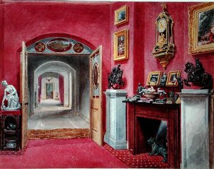 Das Vorzimmer zur Halle, Rempstone Hall, Nottinghamshire von Sarah Caroline Sitwell