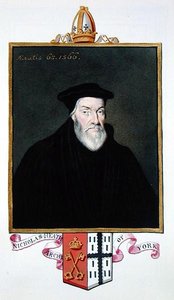 Porträt von Nicholas Heath (ca. 1501-78) Erzbischof von York aus 