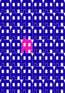 Blaues Papierhaus_Groß, 2020