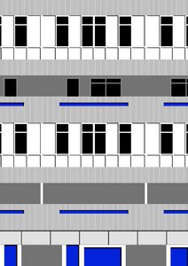 Brutalistischer Block, 2018