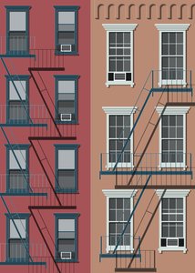 New Yorker Stadthaus, 2017 von Sarah Evans