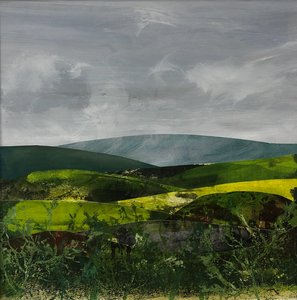 Landschaft von Somerset, 2023 von Sarah Thompson Engels