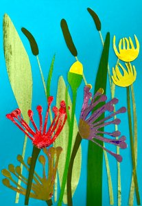 Blumen und Gräser, 2019 von Sarah Thompson Engels
