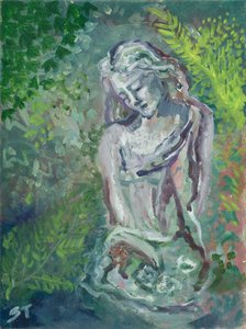 Dame im Wald, ca. 2021 von Sarah Tudor