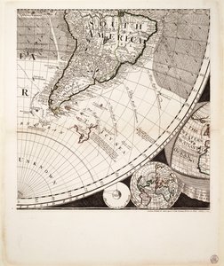 Eine neue und korrekte Weltkarte (Ausschnitt), ca. 1774