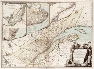 Karte von Quebec, Kanada