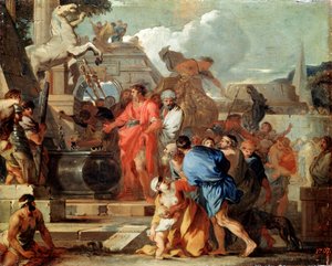 Augustus vor dem Grab Alexanders des Großen, 17. Jahrhundert