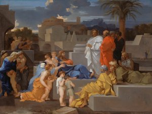 Christus empfängt die Kinder von Sébastien Bourdon