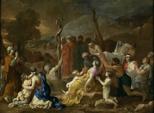 Moses und die eherne Schlange, 1653-1654 von Sébastien Bourdon