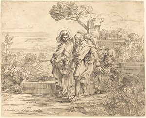 Die Rast auf der Flucht nach Ägypten von Sébastien Bourdon