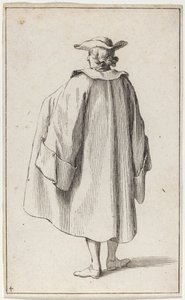 Stehender Mann von hinten gesehen von Sébastien Le Clerc the elder