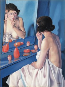 Frau vor einem Spiegel, 1927