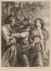 Betrunkener Silen von Schelte Adams Bolswert after Sir Anthony van Dyck