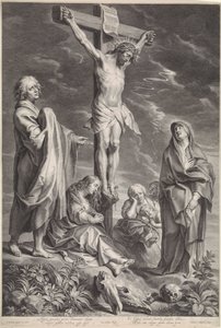 Christus am Kreuz mit Maria und Johannes von Schelte Adamsz. Bolswert