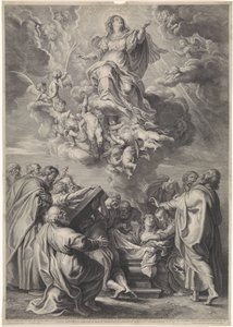 Himmelfahrt Mariens mit Aposteln von Schelte Adamsz. Bolswert