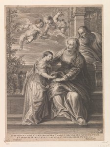 Maria mit ihren Eltern Anna und Joachim von Schelte Adamsz. Bolswert