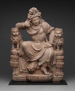 Denkender Bodhisattva, 4. bis 6. Jahrhundert n. Chr. von School Afghan