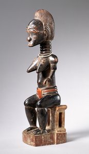 Baule sitzende Frauenfigur von School African