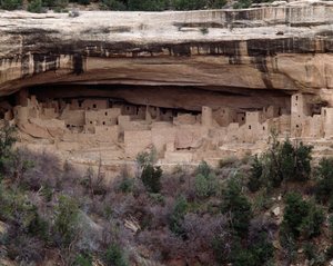 Ansicht der Klippenpalast-Stätte (1993, Fotografie) von School Anasazi