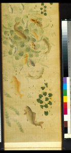 Myriaden von Fischen im Publikum mit Karpfen von School Chinese