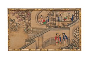 Eine von 24 Szenen aus Traum der Roten Kammer von School Chinese