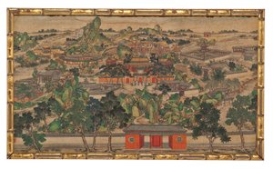 Eine von vierundzwanzig Szenen aus Traum der Roten Kammer von School Chinese