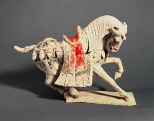 Tanzendes Pferd, Grabfigur, 7.-frühes 8. Jahrhundert, T