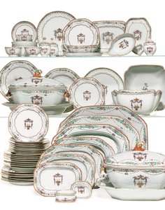 Priesterlicher Segen Speiseservice, ca. 1785 (Keramik) von School Chinese