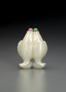 Doppelfisch-Schnupftabakflasche