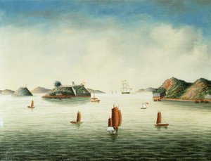 Ansicht des Kanton-Gebiets, um 1850